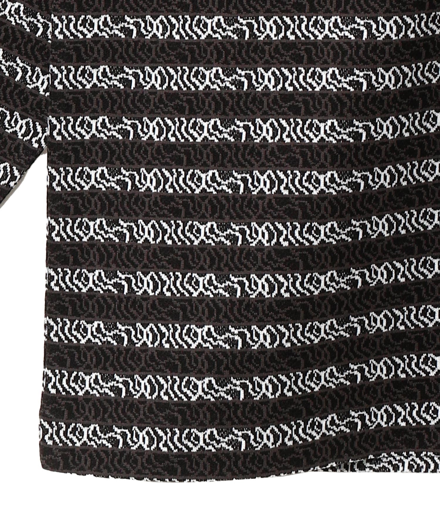 Supima Jacquard Border L/S Tee