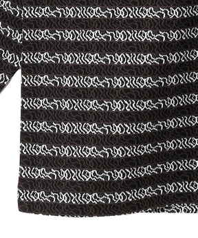 Supima Jacquard Border L/S Tee
