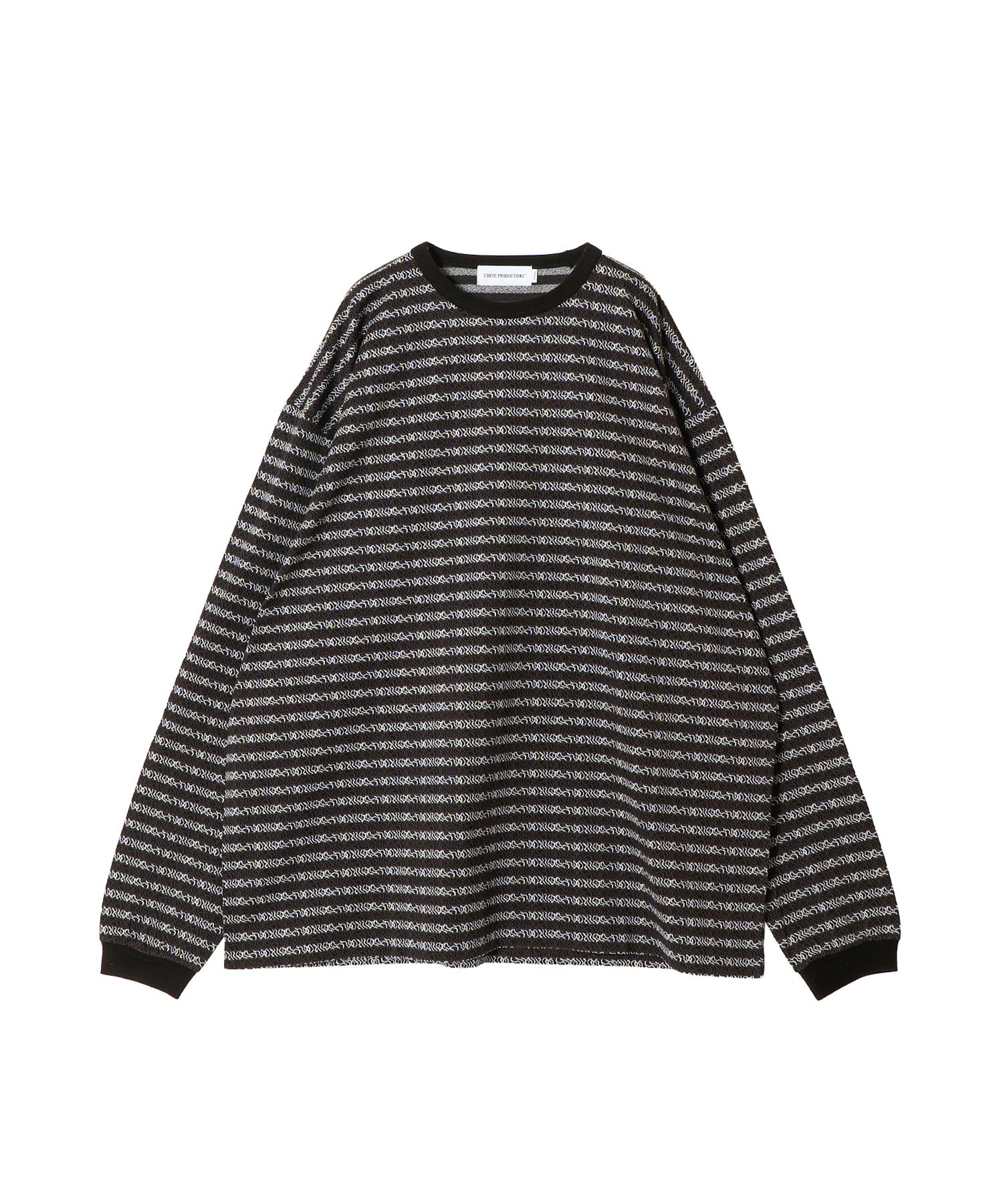 Supima Jacquard Border L/S Tee