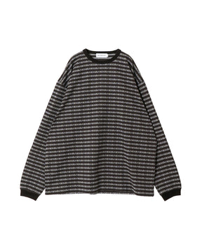 Supima Jacquard Border L/S Tee
