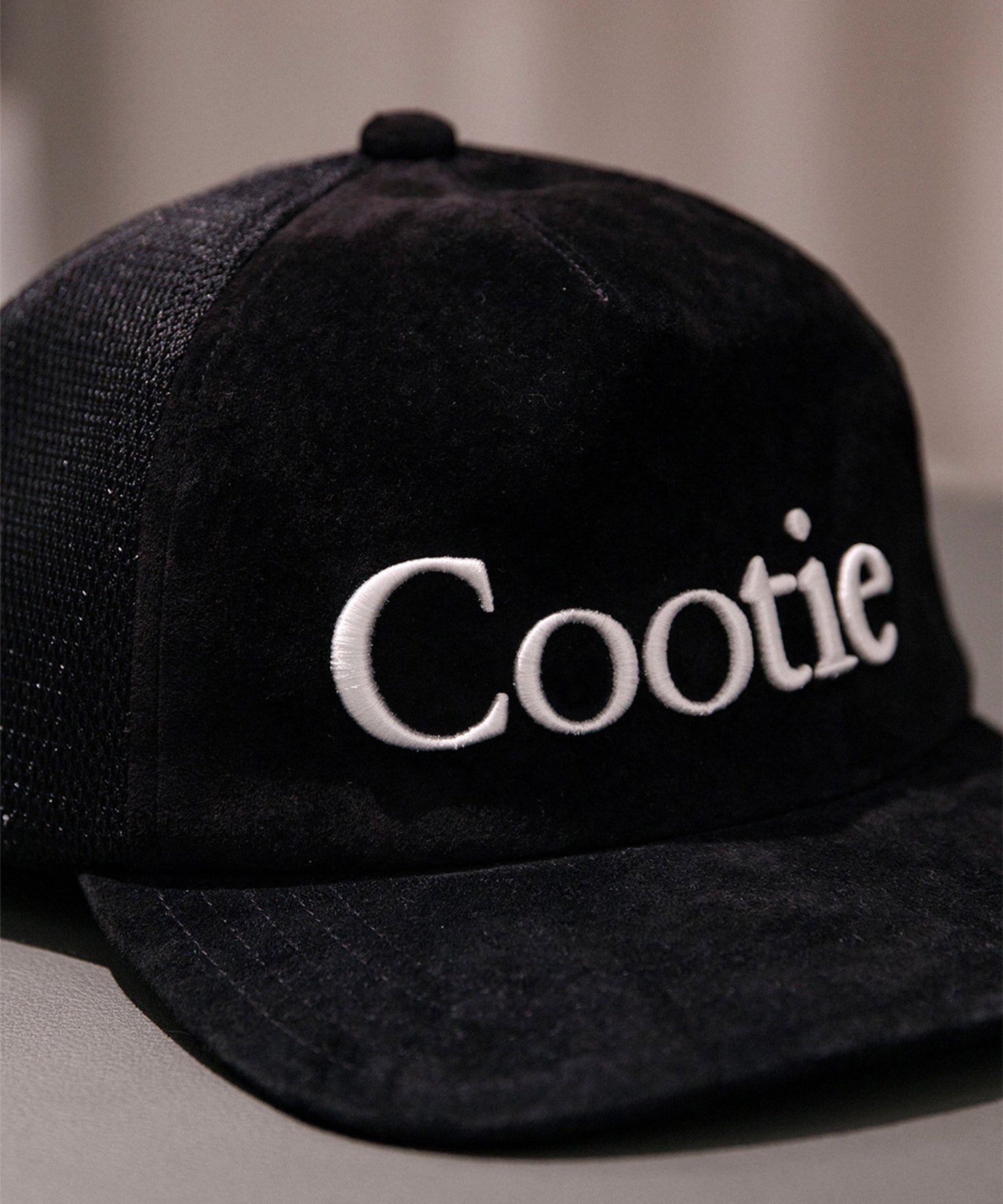 Suede 5 Panel Mesh Cap
