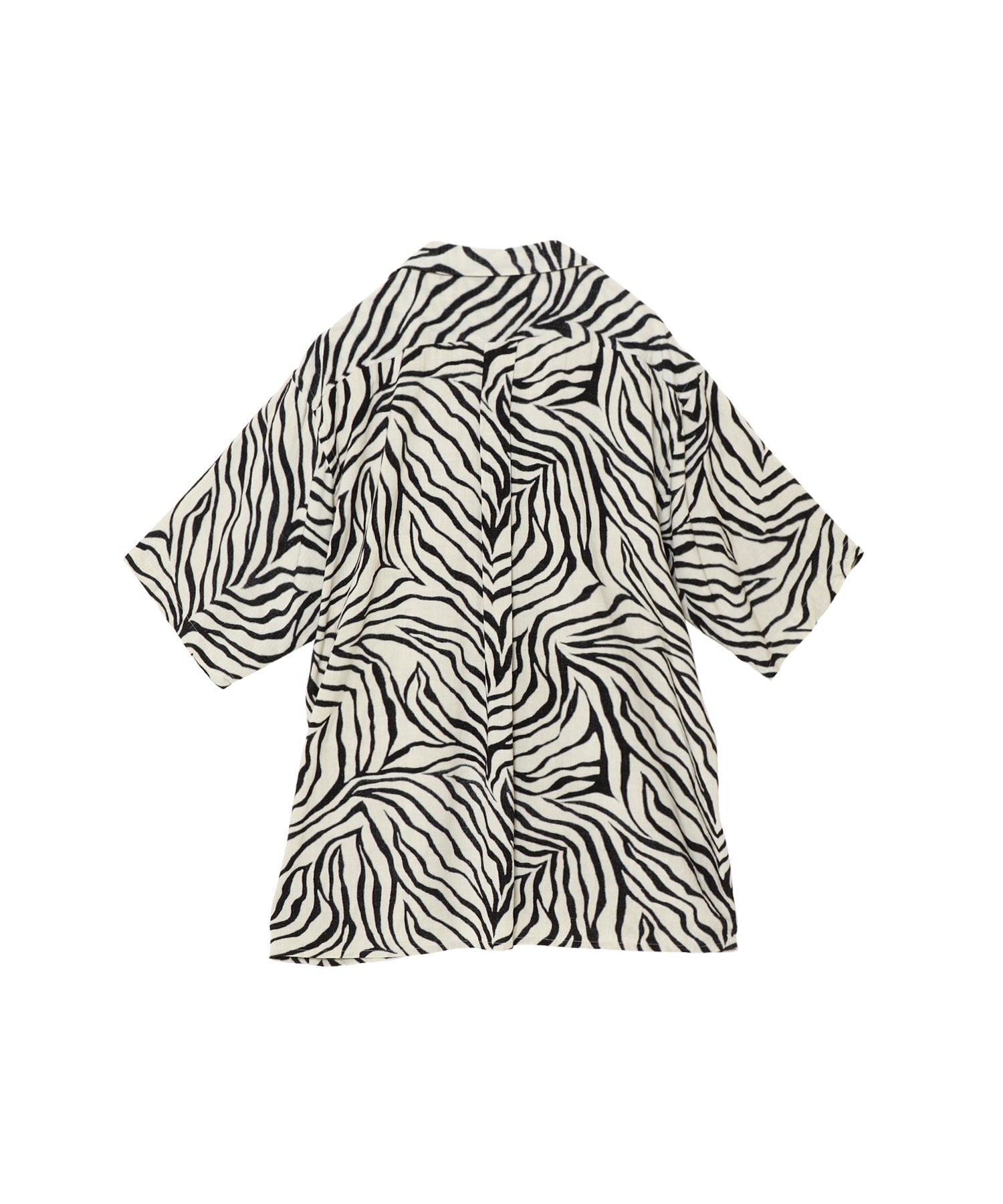 ZEBRA 半袖オープンカラーシャツ