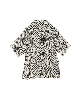 ZEBRA 半袖オープンカラーシャツ