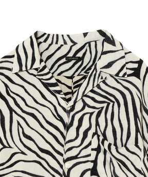 ZEBRA 半袖オープンカラーシャツ