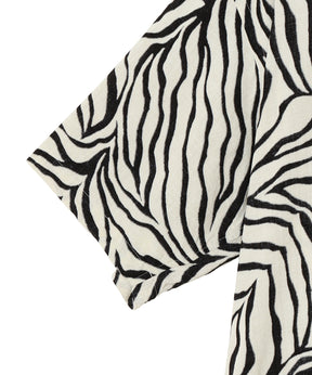 ZEBRA 半袖オープンカラーシャツ