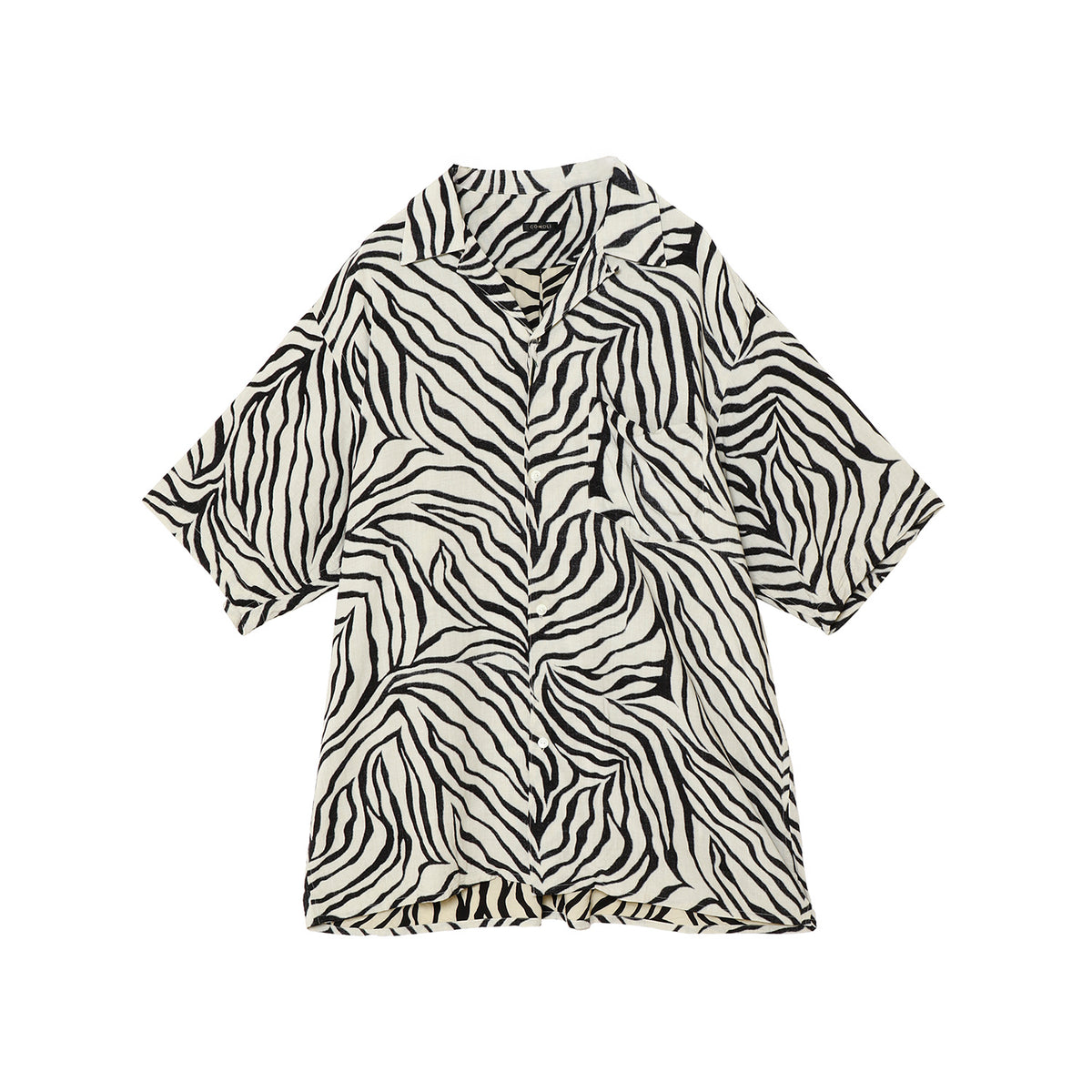 ZEBRA 半袖オープンカラーシャツ - COMOLI (コモリ) - tops (トップス