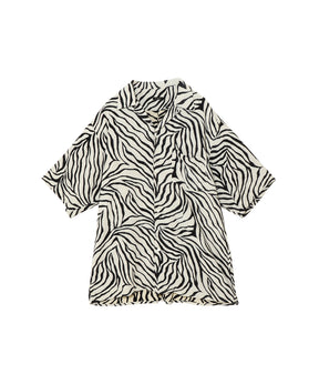 ZEBRA 半袖オープンカラーシャツ
