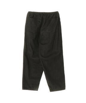 ブラックドリル テーパードパンツ