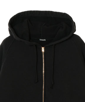 コットン裏毛 ジップパーカ