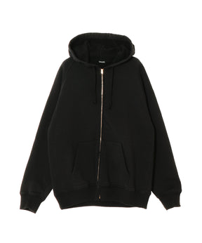 コットン裏毛 ジップパーカ