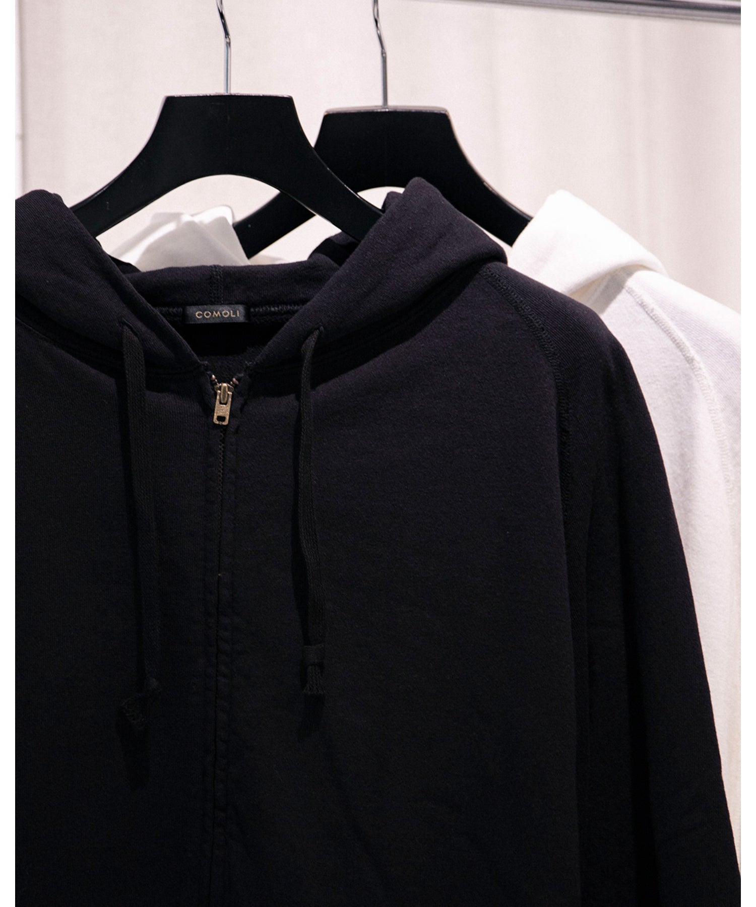 LWコットン裏毛 ジップパーカ - COMOLI (コモリ) - tops (トップス