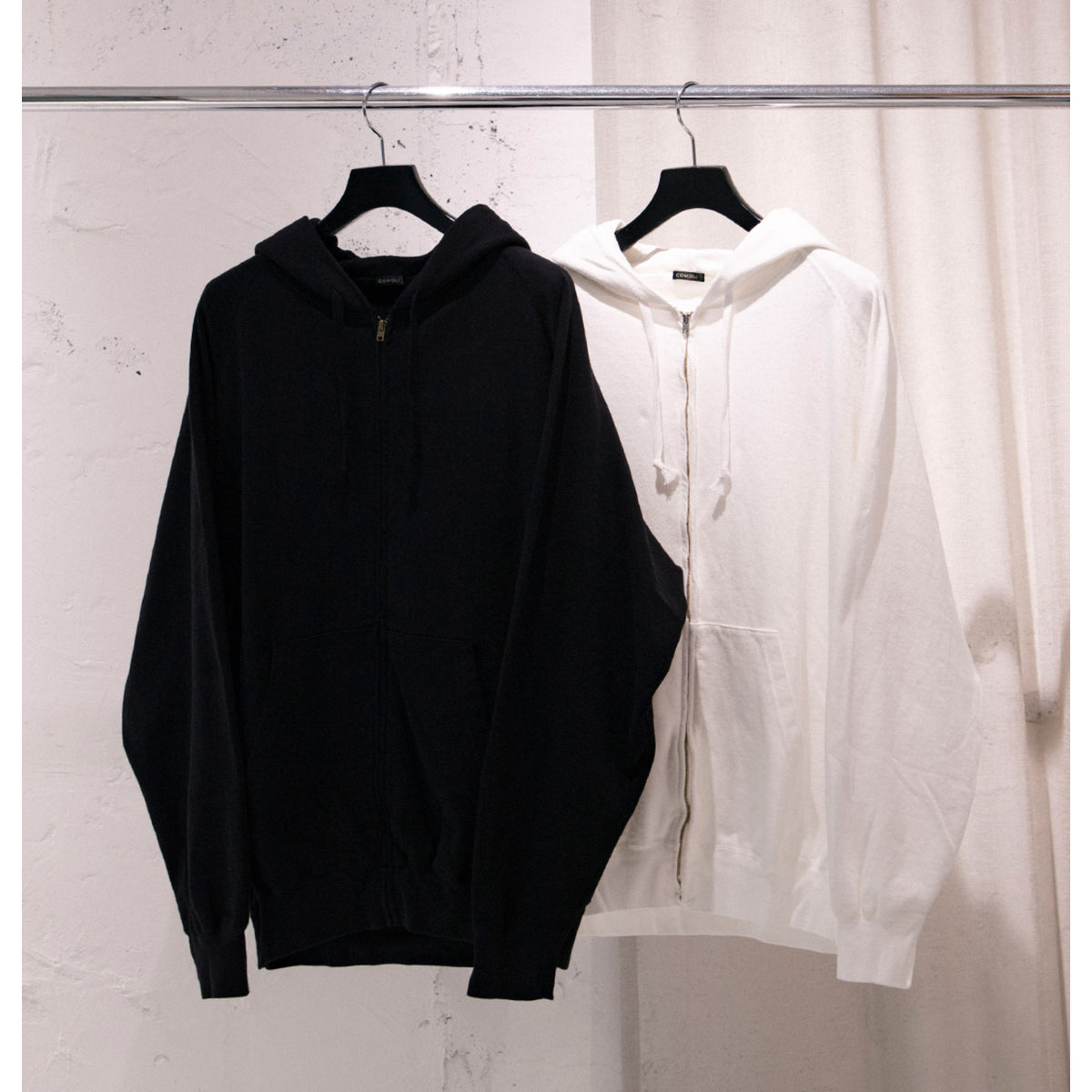 LWコットン裏毛 ジップパーカ - COMOLI (コモリ) - tops (トップス