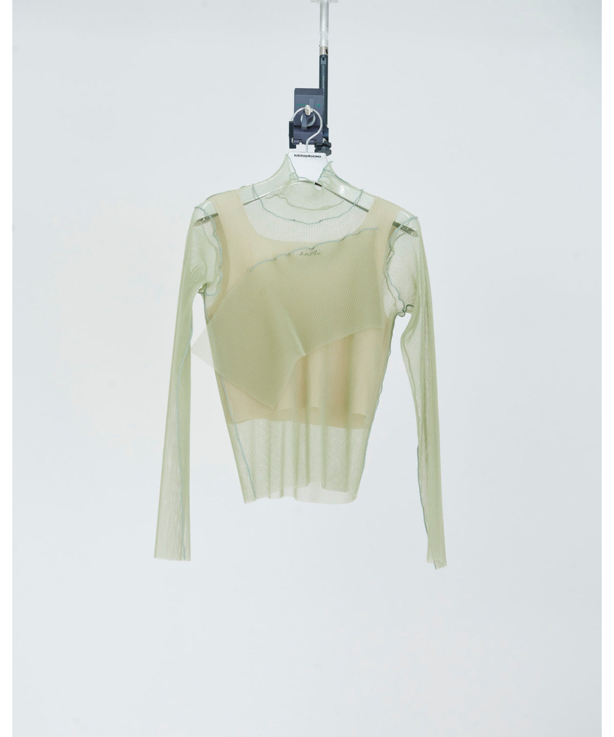 Layered Sheer Long Sleeve Top