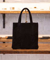 BACK SIDE SKIN FLAT TOTE : MINI