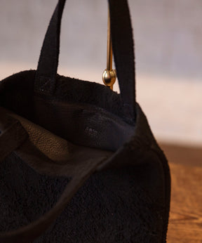 BACK SIDE SKIN FLAT TOTE : MINI