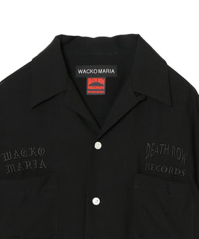 DEATH ROW RECORDS / 50'S OPEN COLLAR SHIRT
