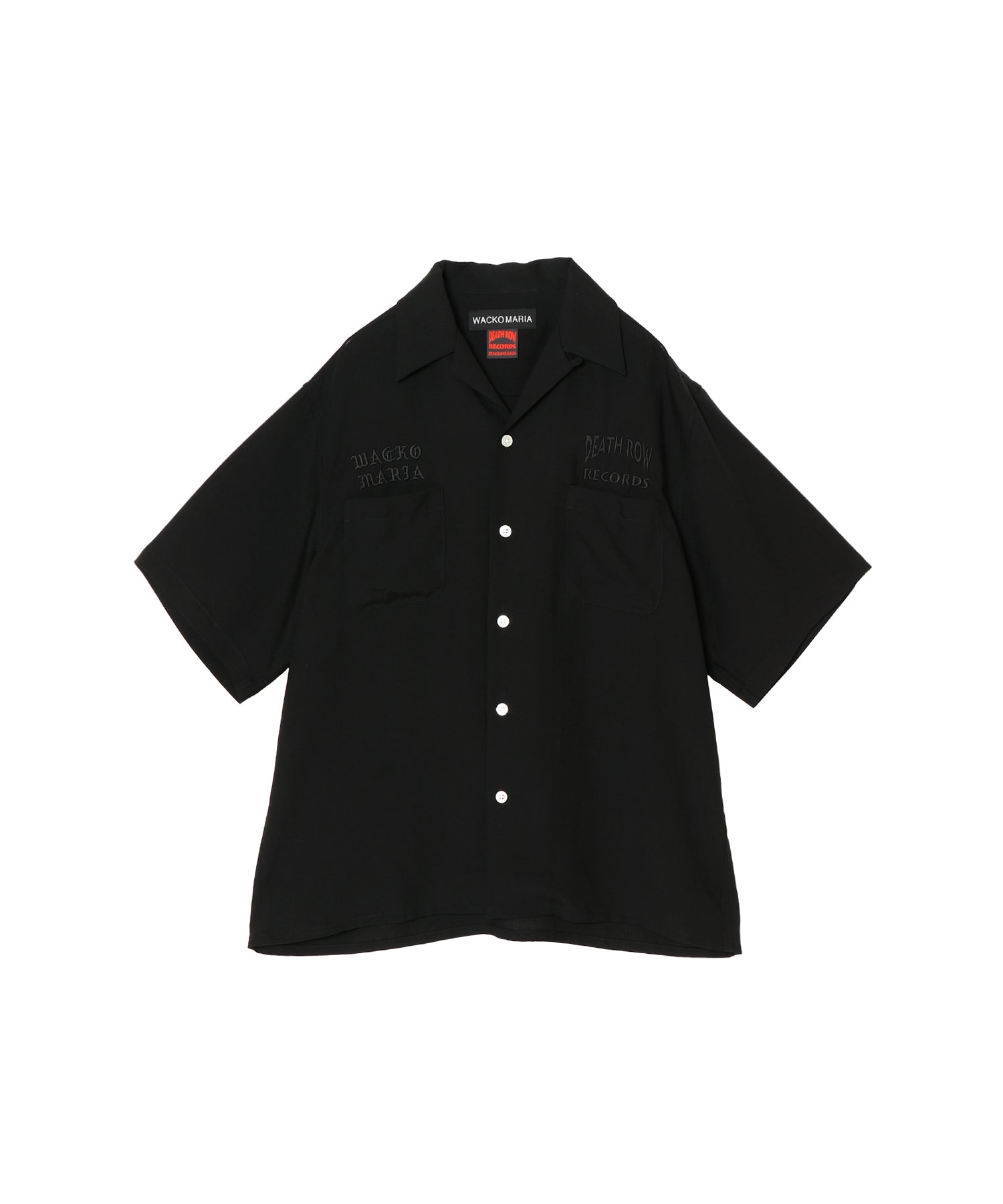 DEATH ROW RECORDS / 50'S OPEN COLLAR SHIRT