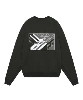 WASHED DIMENSIONS CREW NECK