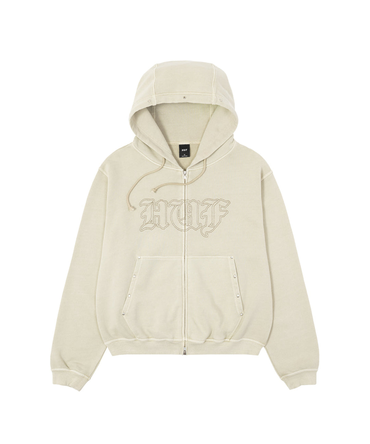 STUDDED FULL ZIP HOODIE