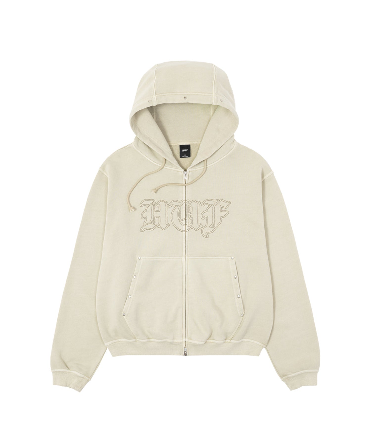 STUDDED FULL ZIP HOODIE
