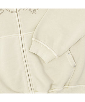STUDDED FULL ZIP HOODIE
