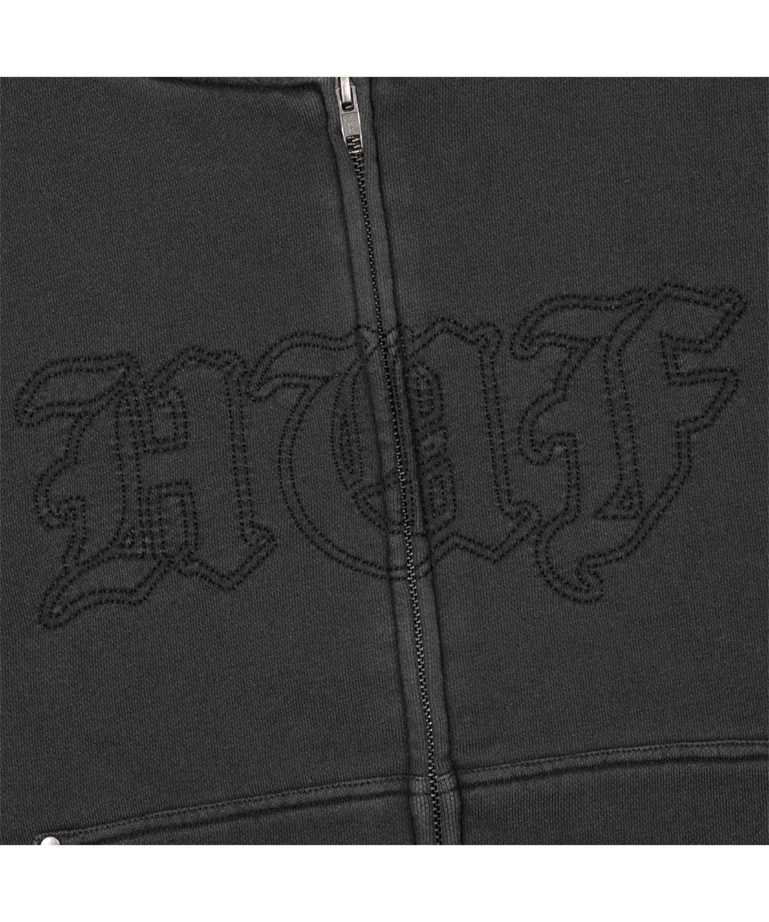 STUDDED FULL ZIP HOODIE