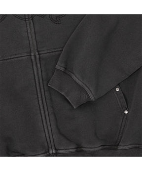 STUDDED FULL ZIP HOODIE