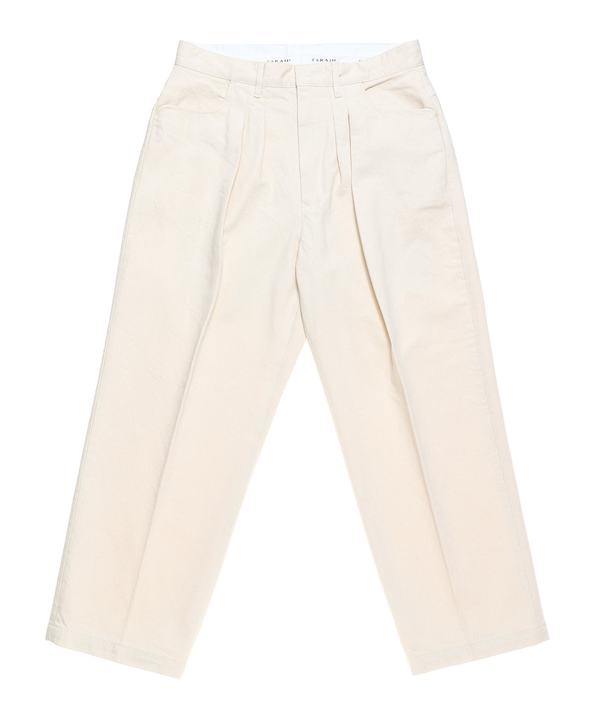 Two-Tuck Wide Tapered Pants
