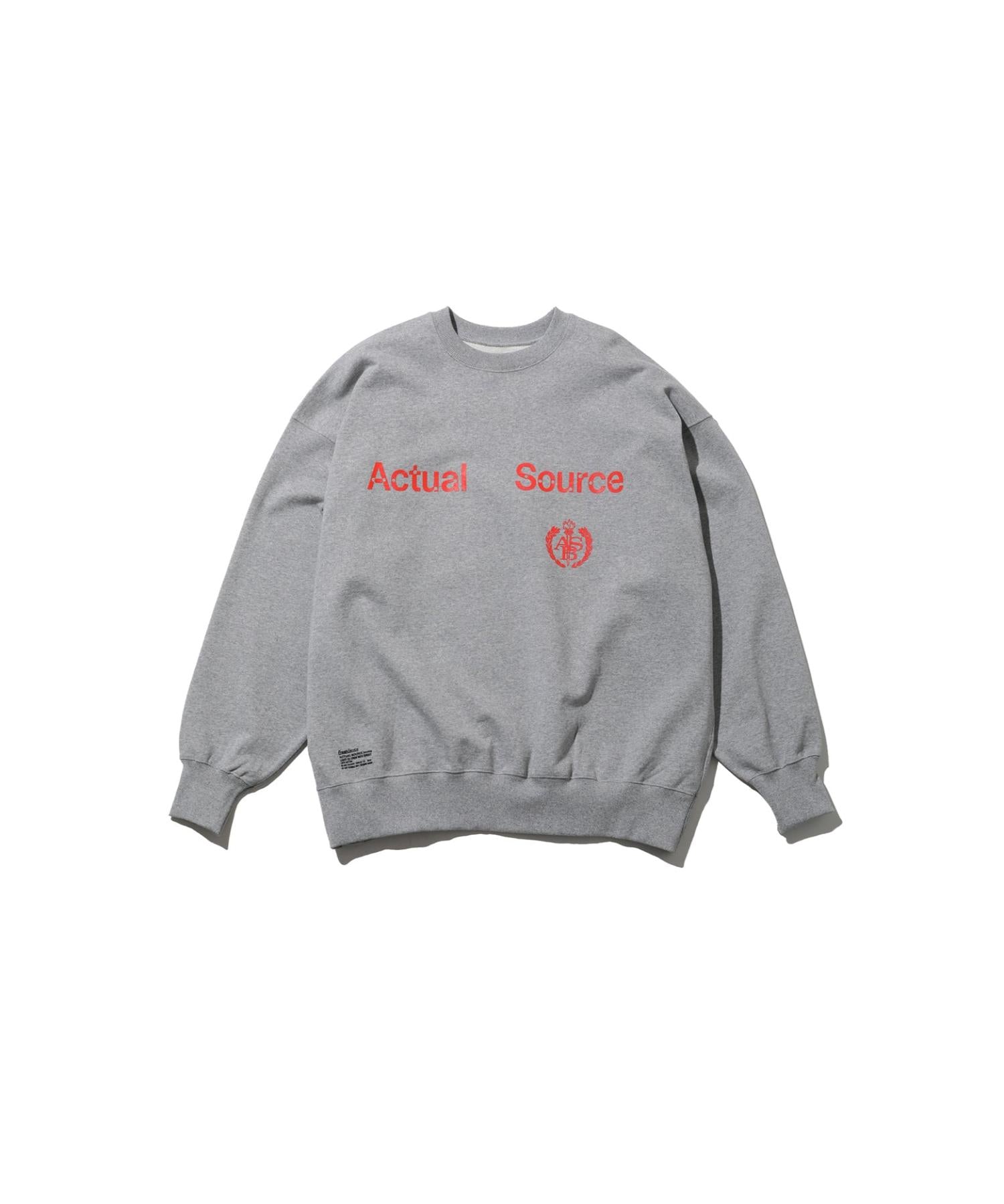 AS×FS LIGHT OZ CREW NECK SWEAT “COLLEGE”