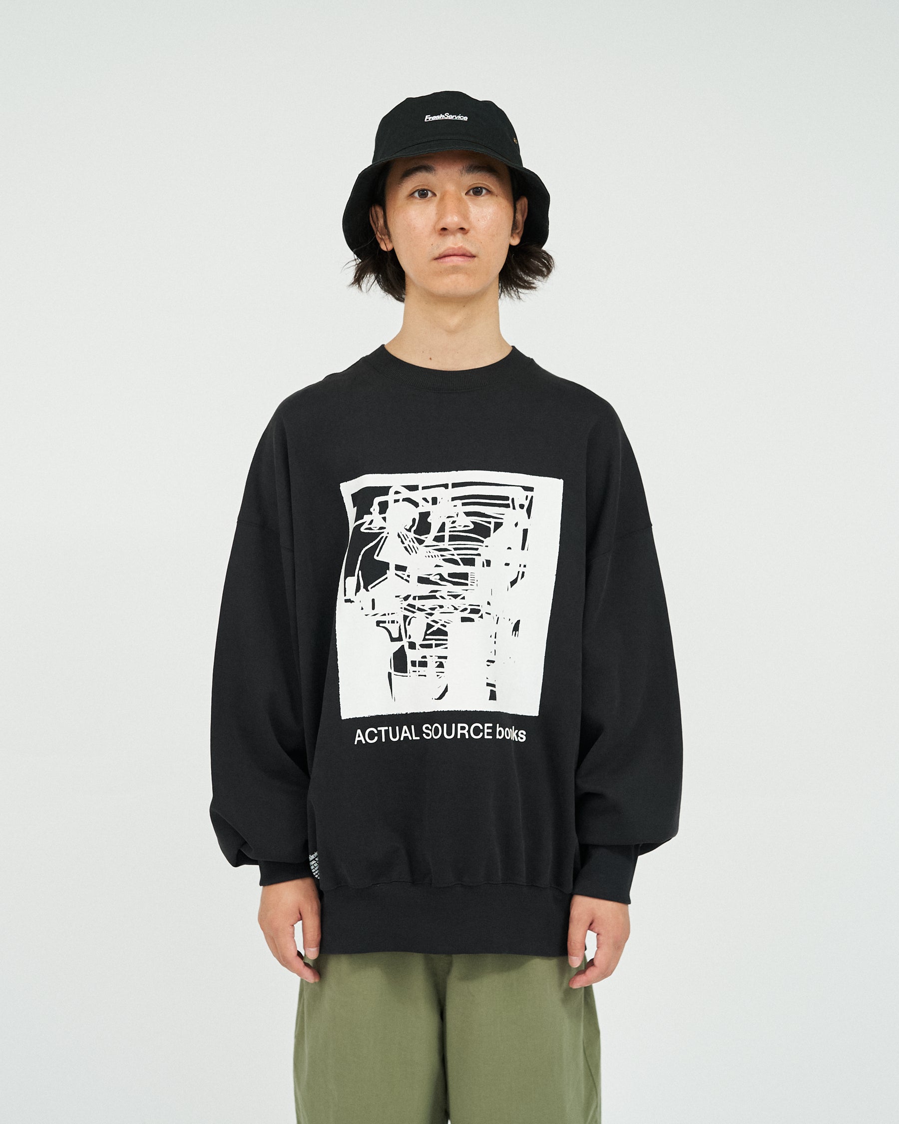 AS×FS LIGHT OZ CREW NECK SWEAT  “LITHOGRAPH”