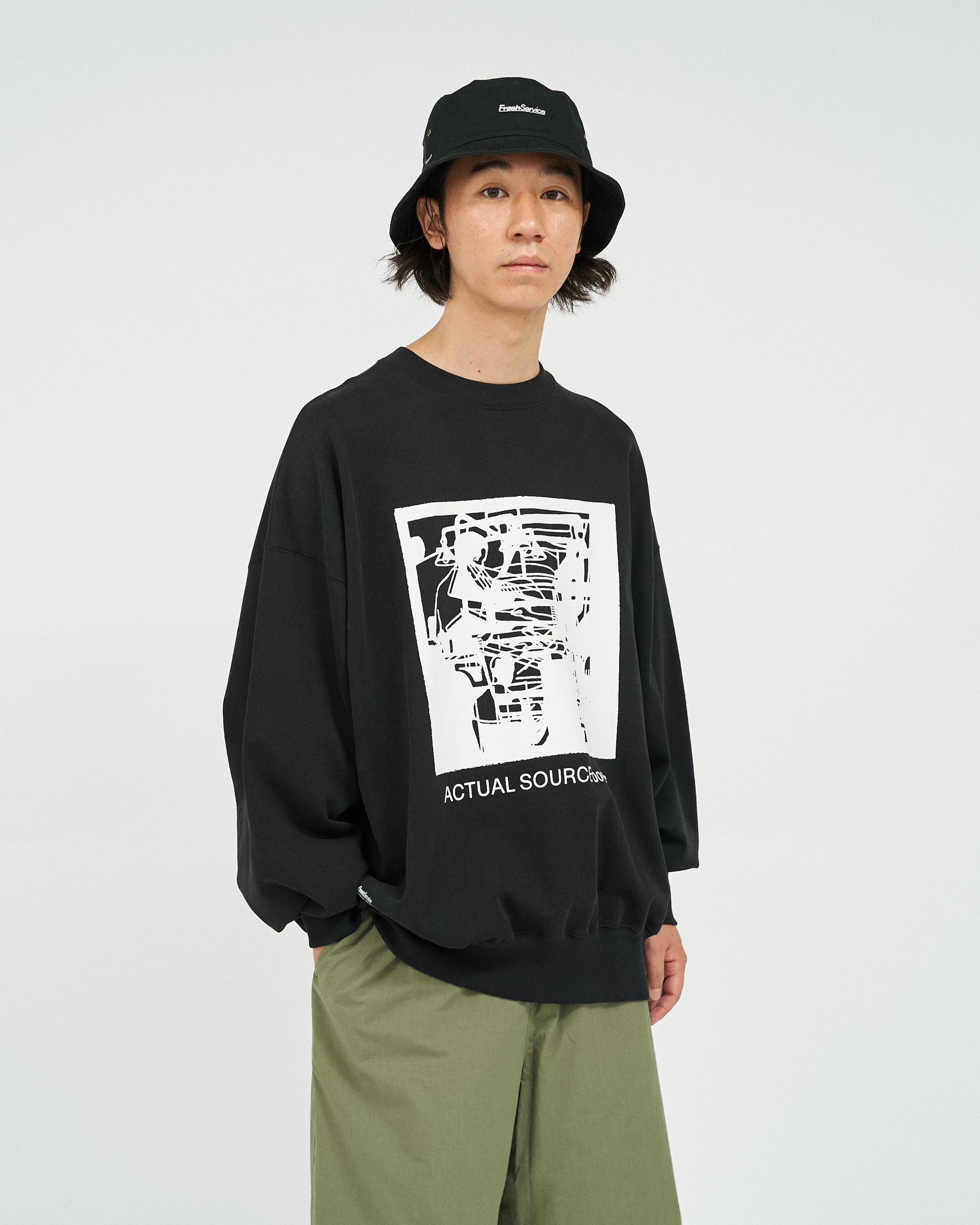 AS×FS LIGHT OZ CREW NECK SWEAT  “LITHOGRAPH”