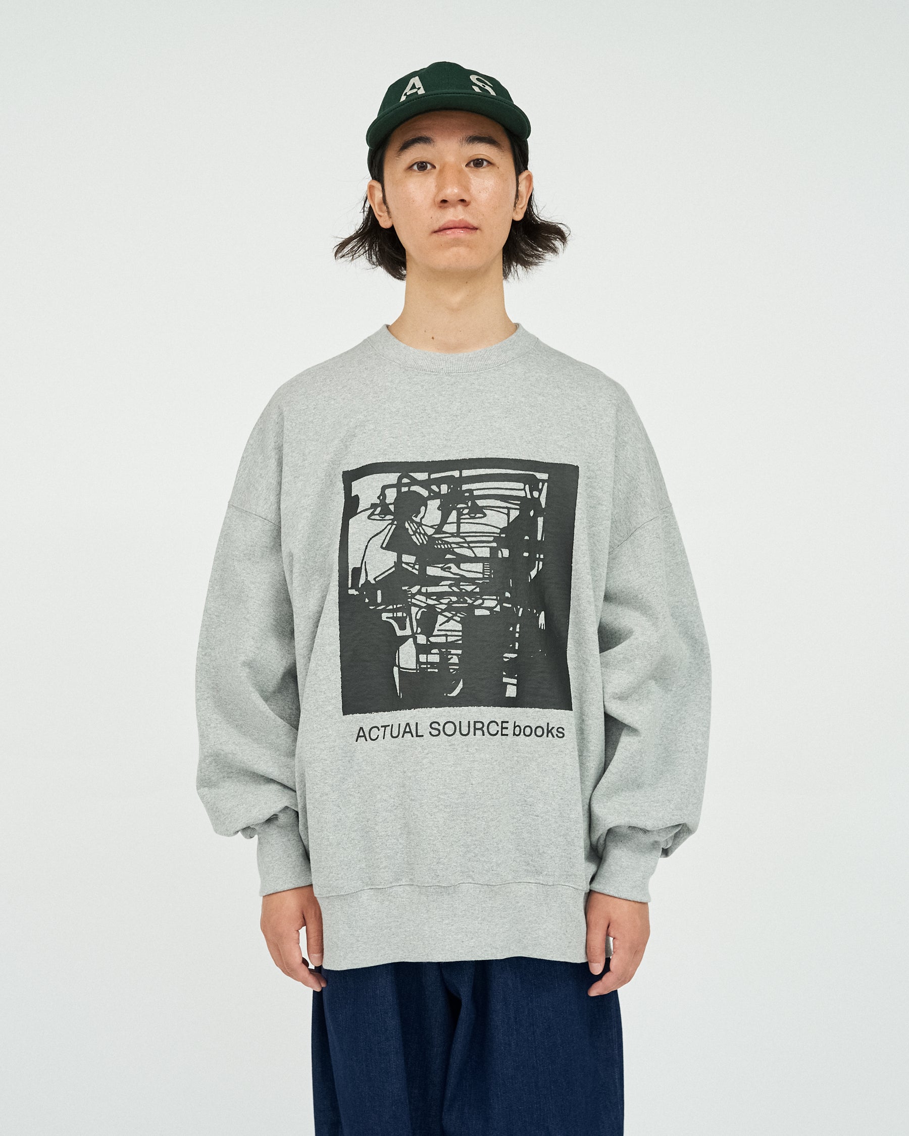 AS×FS LIGHT OZ CREW NECK SWEAT  “LITHOGRAPH”