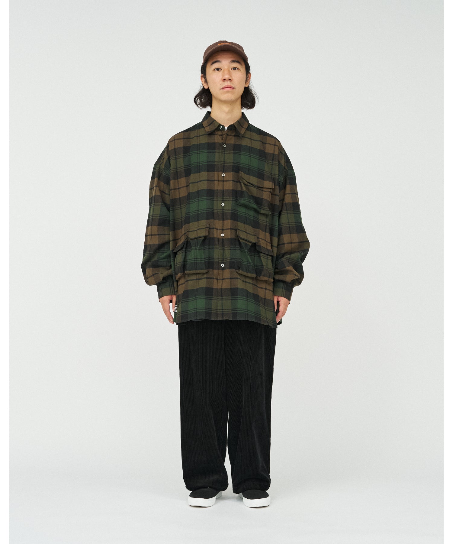 FLANNEL CHECK MULTI POCKET SHIRT