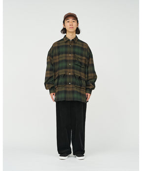 FLANNEL CHECK MULTI POCKET SHIRT