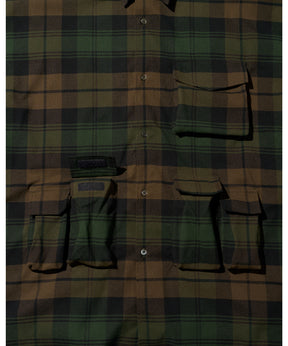 FLANNEL CHECK MULTI POCKET SHIRT