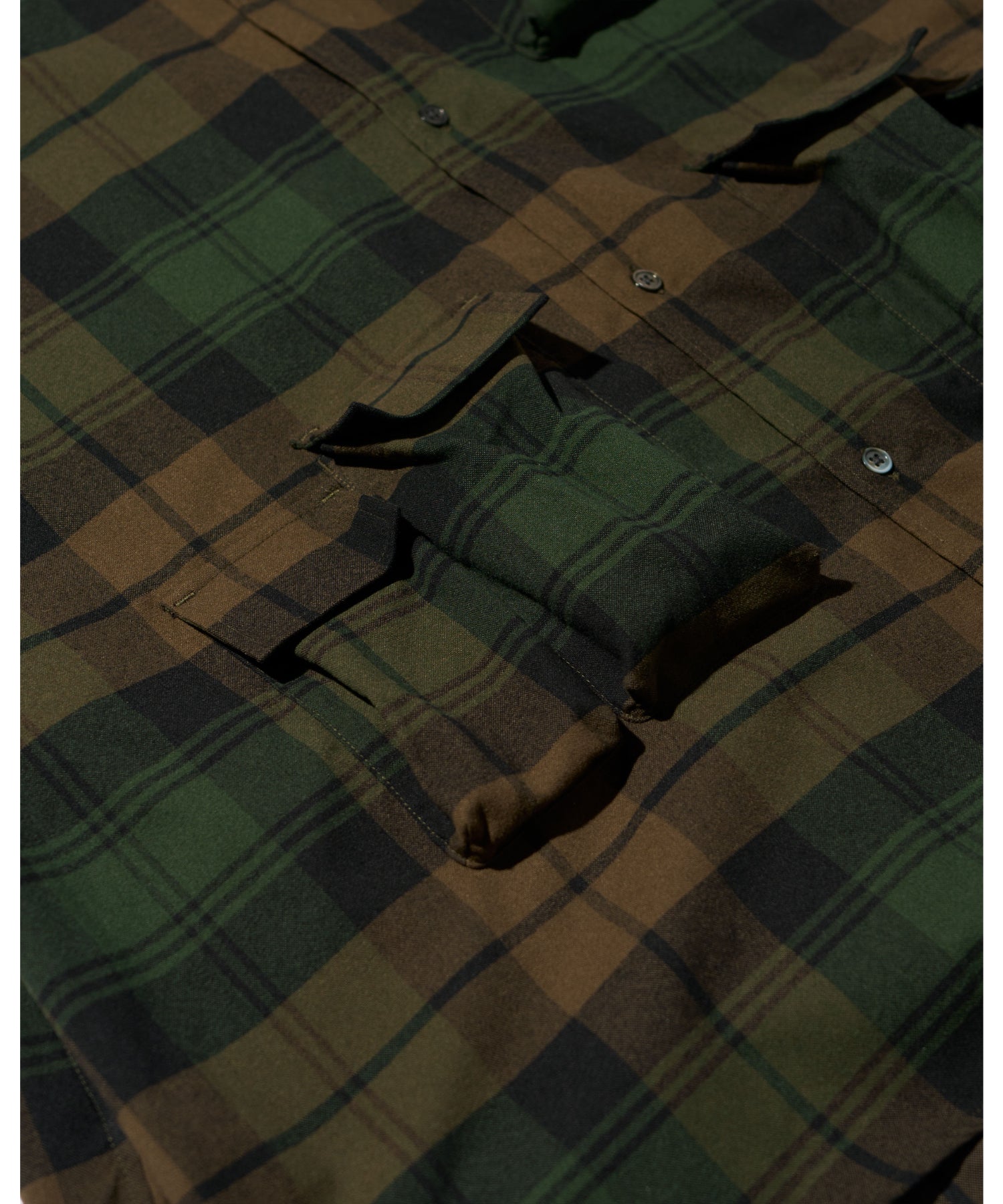 FLANNEL CHECK MULTI POCKET SHIRT