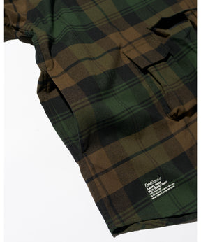FLANNEL CHECK MULTI POCKET SHIRT