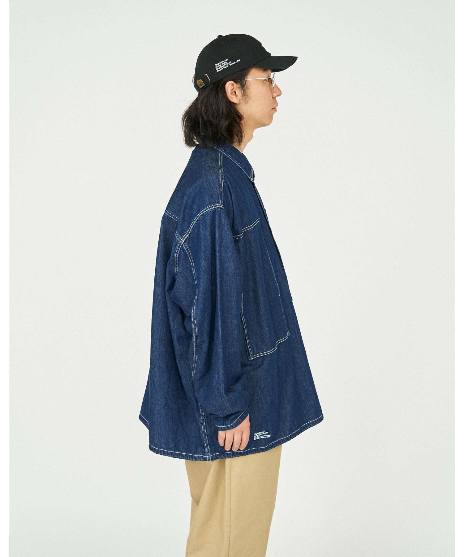 Denim Pullover Shirt (ONE WASH)