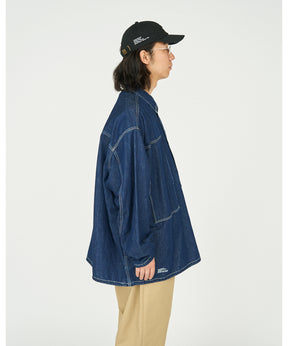 Denim Pullover Shirt (ONE WASH)