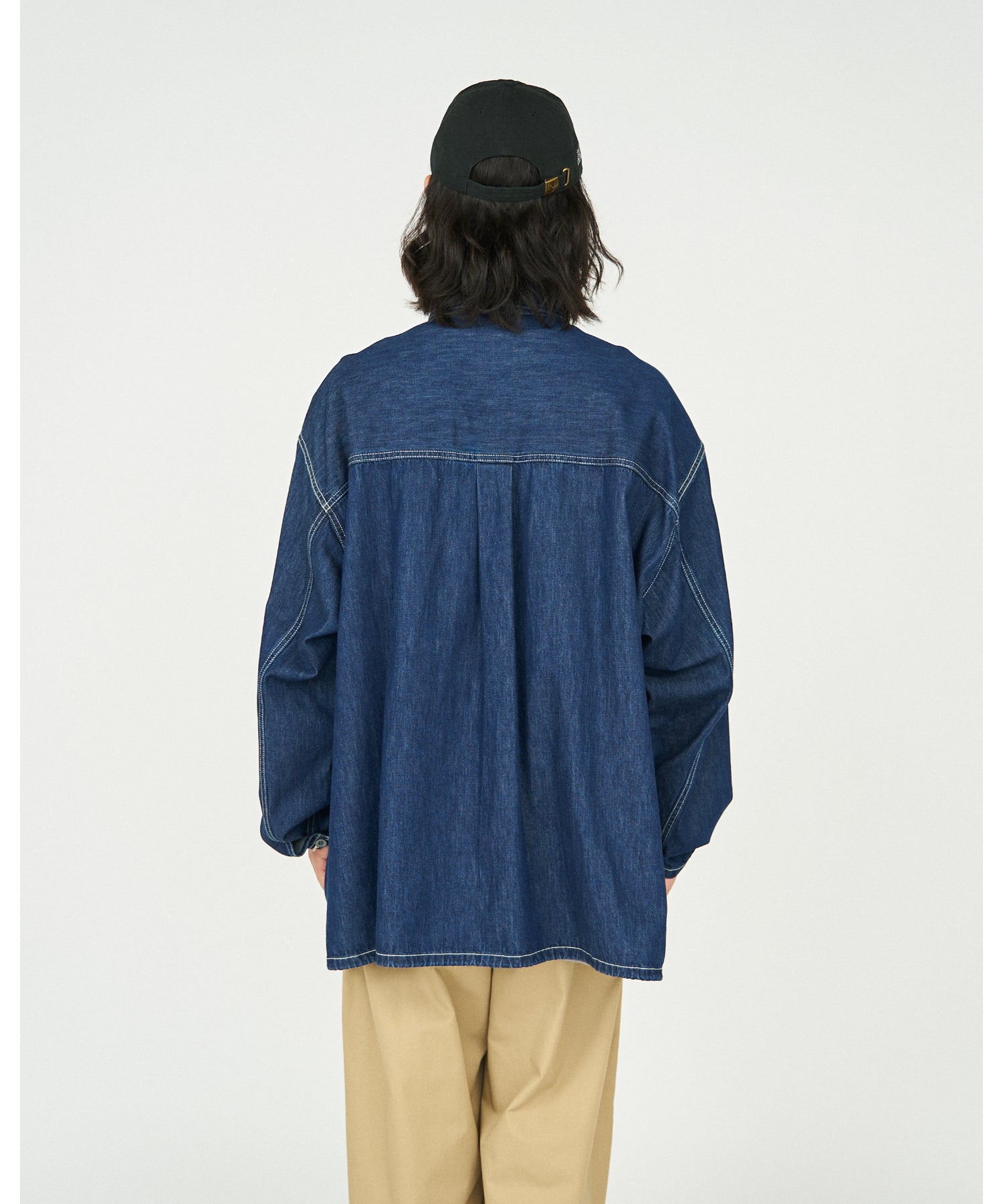 Denim Pullover Shirt (ONE WASH)