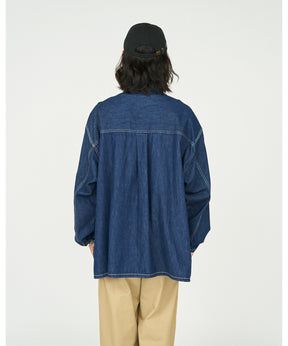 Denim Pullover Shirt (ONE WASH)