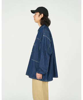 Denim Pullover Shirt (ONE WASH)