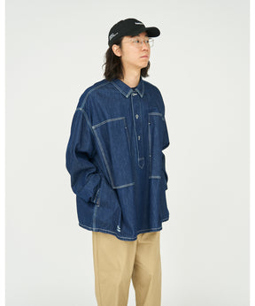 Denim Pullover Shirt (ONE WASH)