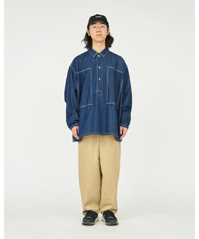 Denim Pullover Shirt (ONE WASH)