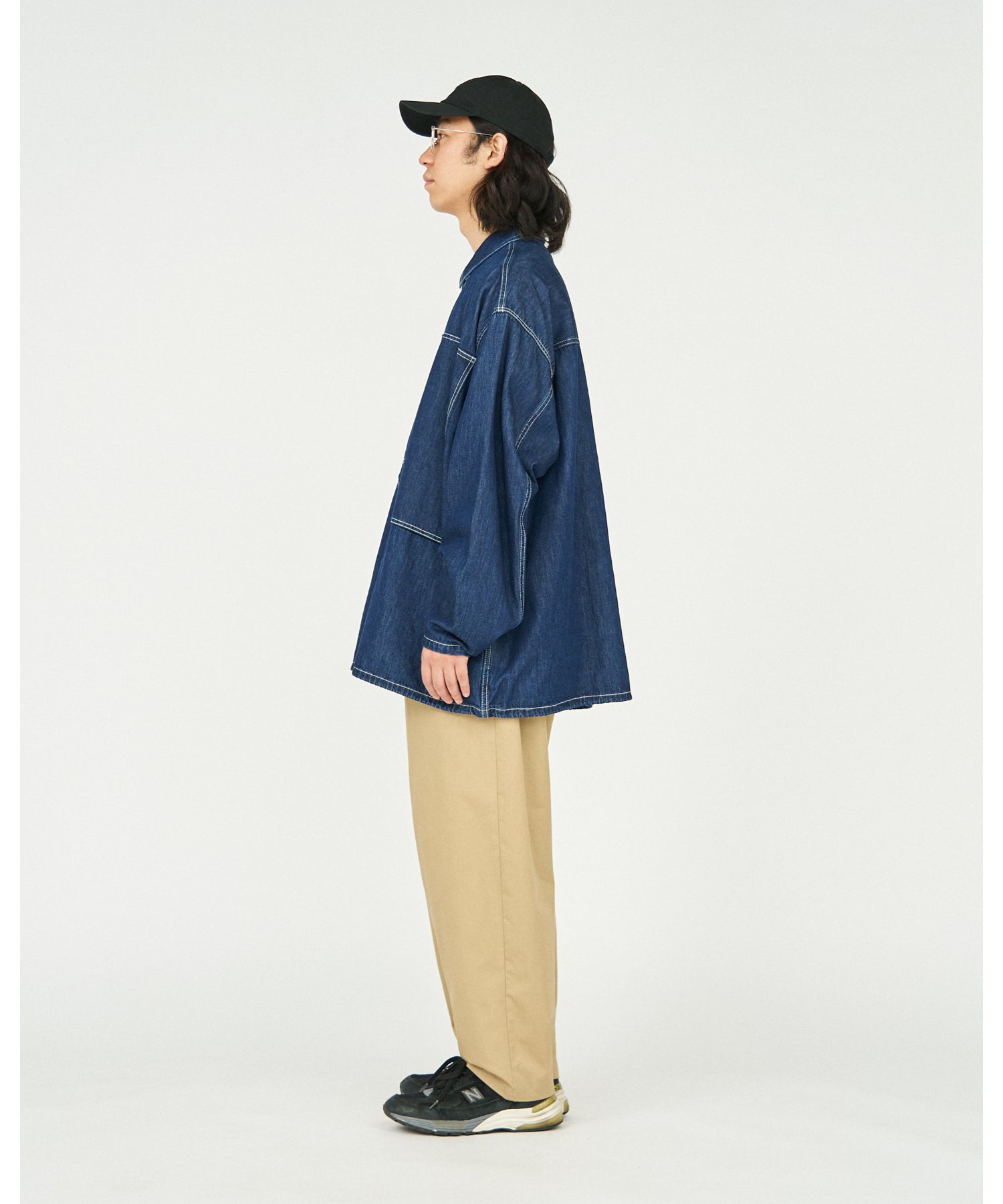 Denim Pullover Shirt (ONE WASH)