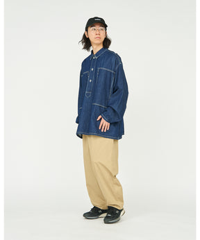 Denim Pullover Shirt (ONE WASH)