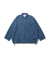 Denim Pullover Shirt (FADE INDIGO)