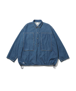 Denim Pullover Shirt (FADE INDIGO)
