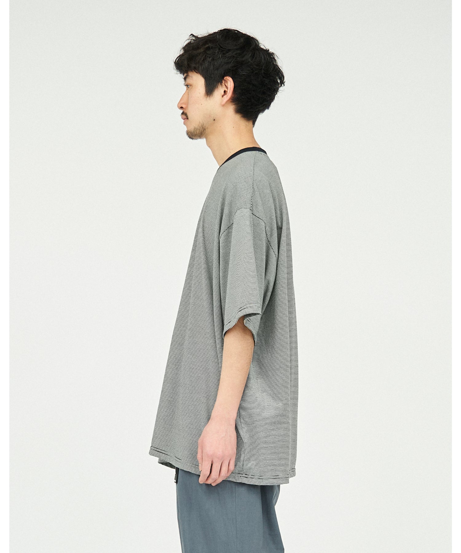 MICRO BORDER S/S TEE - FreshService (フレッシュサービス) - tops