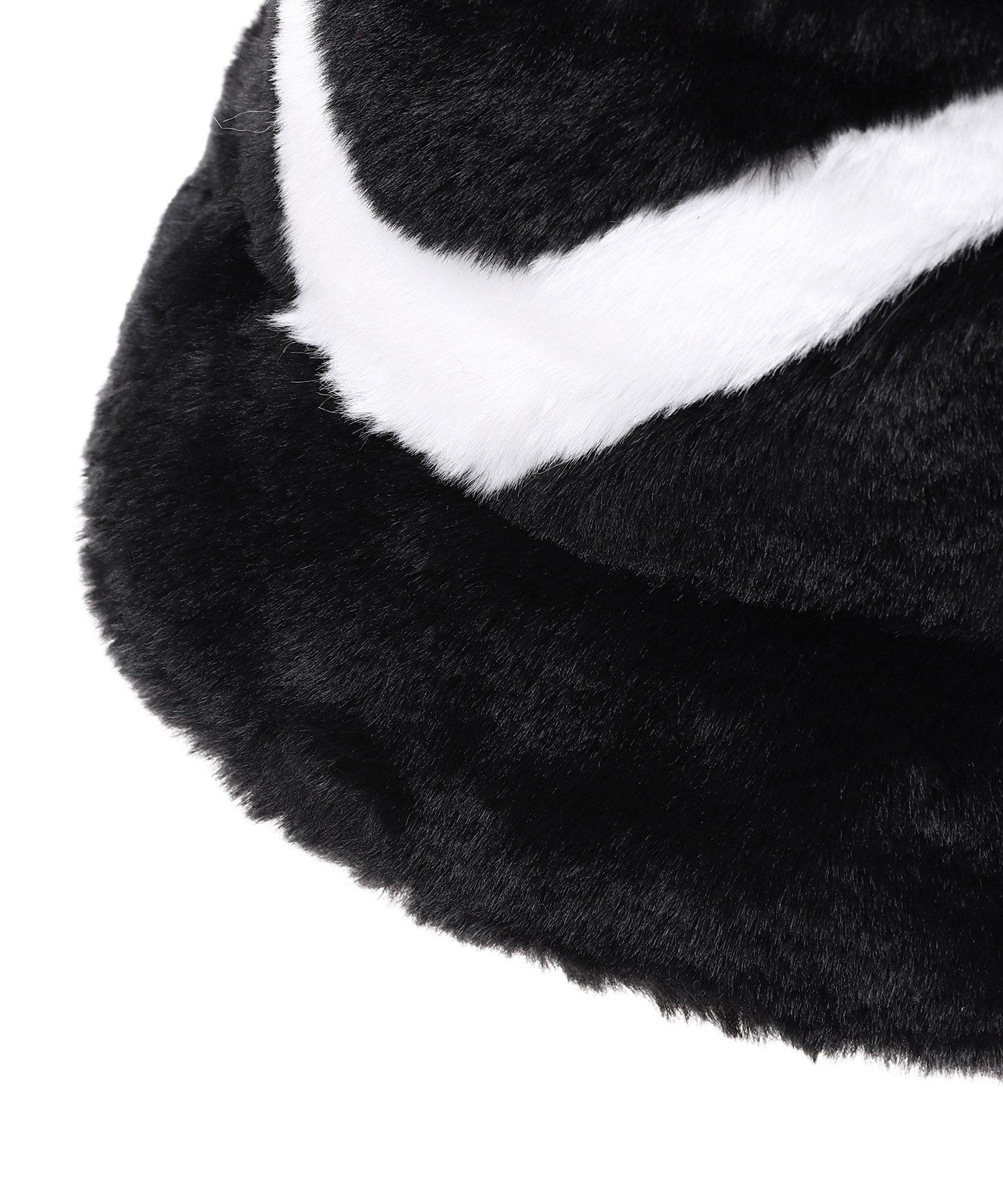 Apex Faux Fur Swoosh Bucket Hat